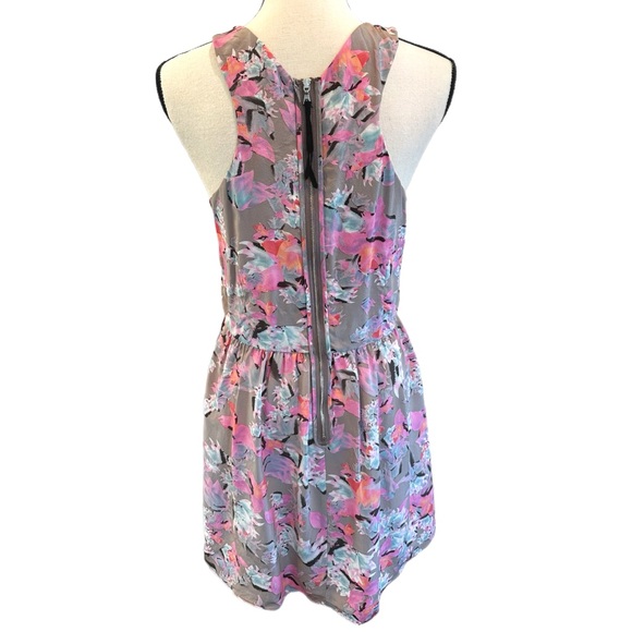 Rebecca Taylor Mai Tai Time Silk Floral Racerback Dress - Picture 4 of 4